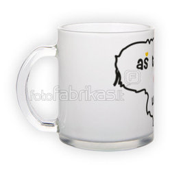 Frosted glass mug (300 ml)