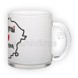 Frosted glass mug (300 ml)