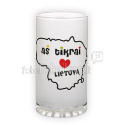 Frosted glass beer mug (500 ml)