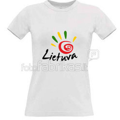 Women's T-shirt with your choice of photos, notes, white