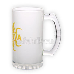 Frosted glass beer mug (500 ml)