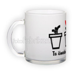 Frosted glass mug (300 ml)