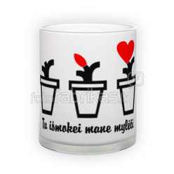 Frosted glass mug (300 ml)