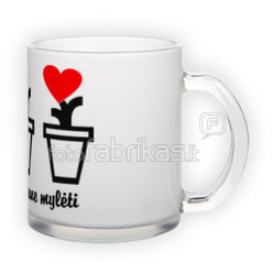 Frosted glass mug (300 ml)