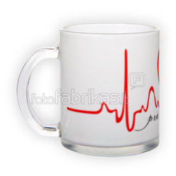 Frosted glass mug (300 ml)