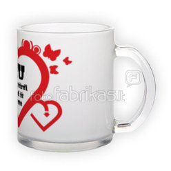 Frosted glass mug (300 ml)