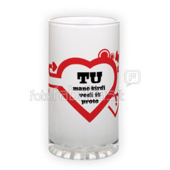 Frosted glass beer mug (500 ml)