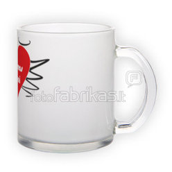 Frosted glass mug (300 ml)