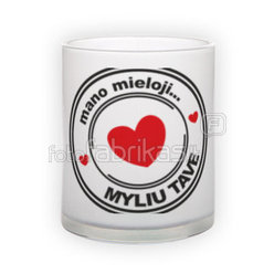 Frosted glass mug (300 ml)