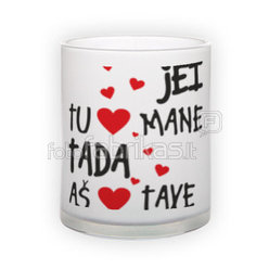 Frosted glass mug (300 ml)
