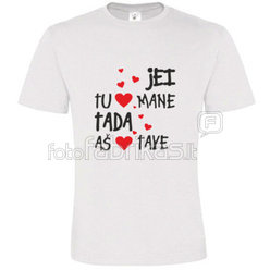 T -shirts with your photo, notes, white