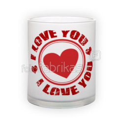 Frosted glass mug (300 ml)