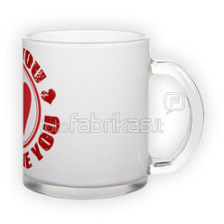 Frosted glass mug (300 ml)
