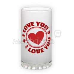 Frosted glass beer mug (500 ml)