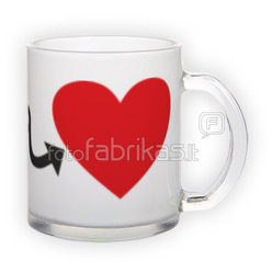 Frosted glass mug (300 ml)
