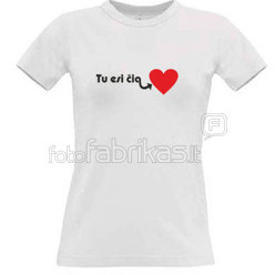 Women's T-shirt with your choice of photos, notes, white