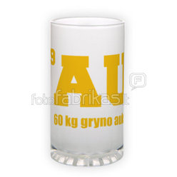 Frosted glass beer mug (500 ml)