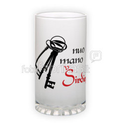 Frosted glass beer mug (500 ml)