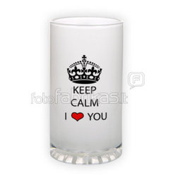 Frosted glass beer mug (500 ml)
