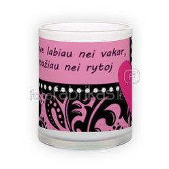 Frosted glass mug (300 ml)