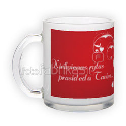 Frosted glass mug (300 ml)