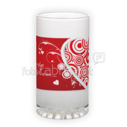 Frosted glass beer mug (500 ml)
