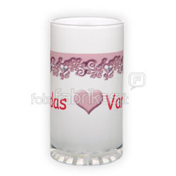 Frosted glass beer mug (500 ml)