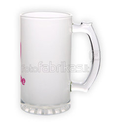 Frosted glass beer mug (500 ml)