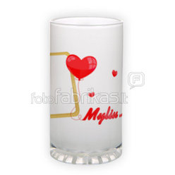 Frosted glass beer mug (500 ml)