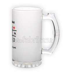 Frosted glass beer mug (500 ml)