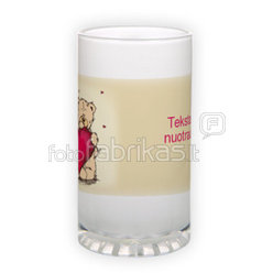 Frosted glass beer mug (500 ml)
