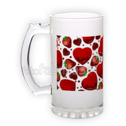 Frosted glass beer mug (500 ml)