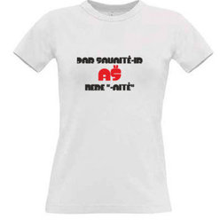 Women's T-shirt with your choice of photos, notes, white