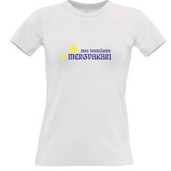 Women's T-shirt with your choice of photos, notes, white