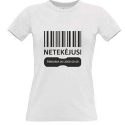 Women's T-shirt with your choice of photos, notes, white