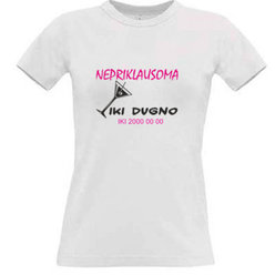 Women's T-shirt with your choice of photos, notes, white