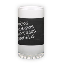 Frosted glass beer mug (500 ml)