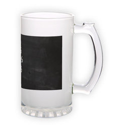 Frosted glass beer mug (500 ml)