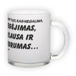 Frosted glass mug (300 ml)