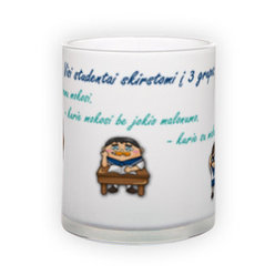 Frosted glass mug (300 ml)