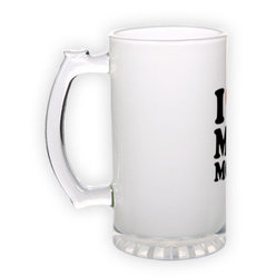 Frosted glass beer mug (500 ml)