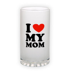 Frosted glass beer mug (500 ml)