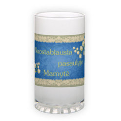 Frosted glass beer mug (500 ml)
