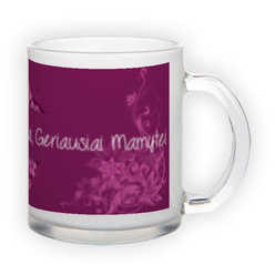 Frosted glass mug (300 ml)