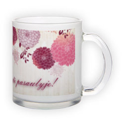 Frosted glass mug (300 ml)