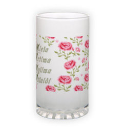 Frosted glass beer mug (500 ml)