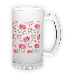 Frosted glass beer mug (500 ml)