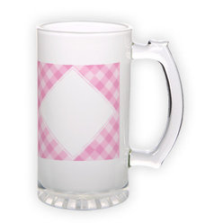 Frosted glass beer mug (500 ml)