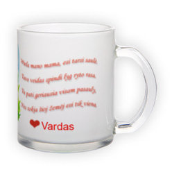 Frosted glass mug (300 ml)