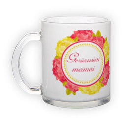 Frosted glass mug (300 ml)